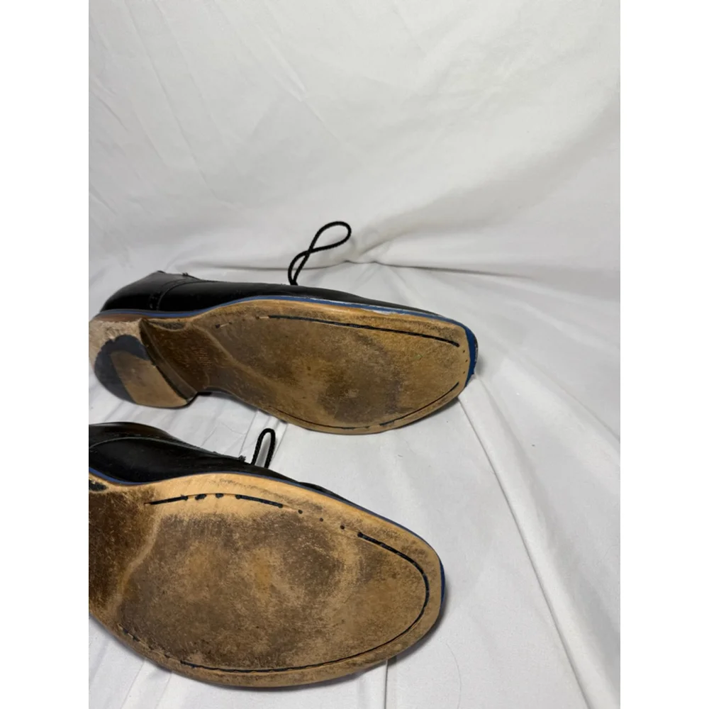 Men's Johnston & Murphy Black Leather Oxfords Size 10